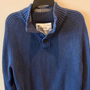 American Eagle Outfitters Men's Navy Turtleneck Sweater